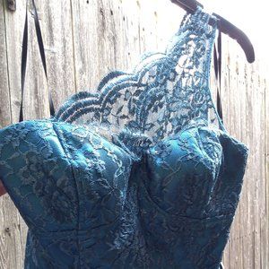 Shiny Blue City Studio One-Shoulder Dress Size 9